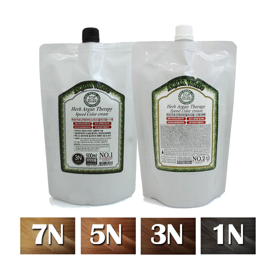 아르간 테라피 스피드 염색 크림 500ml/500ml